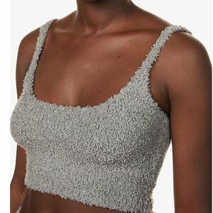 Skims Kim Kardashian Women Cozy Knit Bralette Size 4X/5X color smoke SOLD OUT